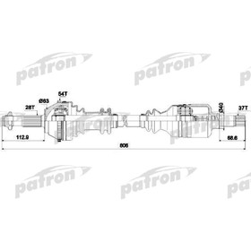 

Полуось Patron PDS0084