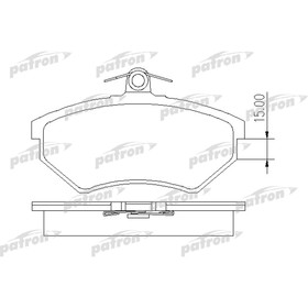 

Колодки тормозные Patron PBP413