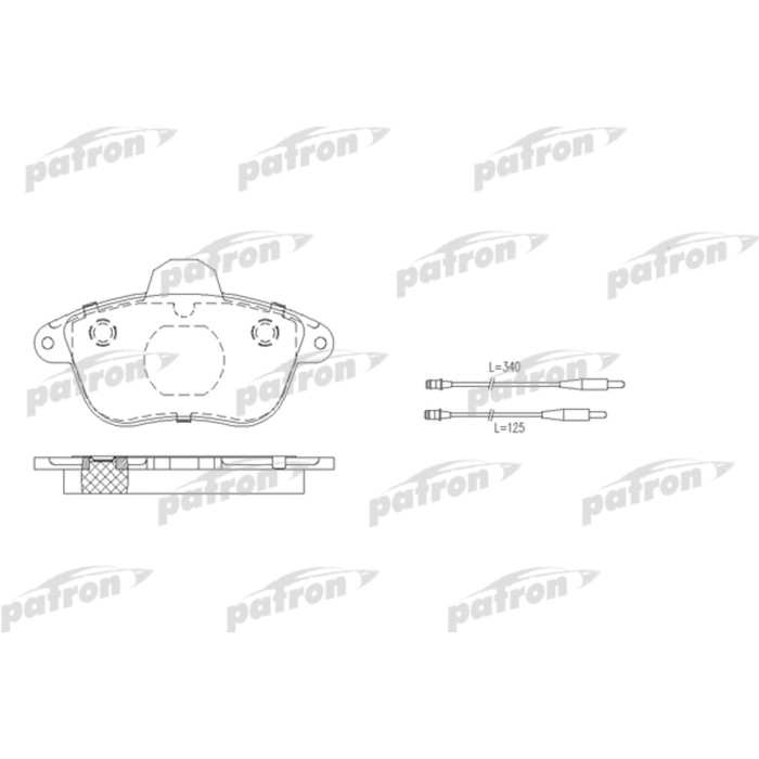 Колодки тормозные Patron PBP742