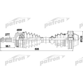

Полуось Patron PDS0185