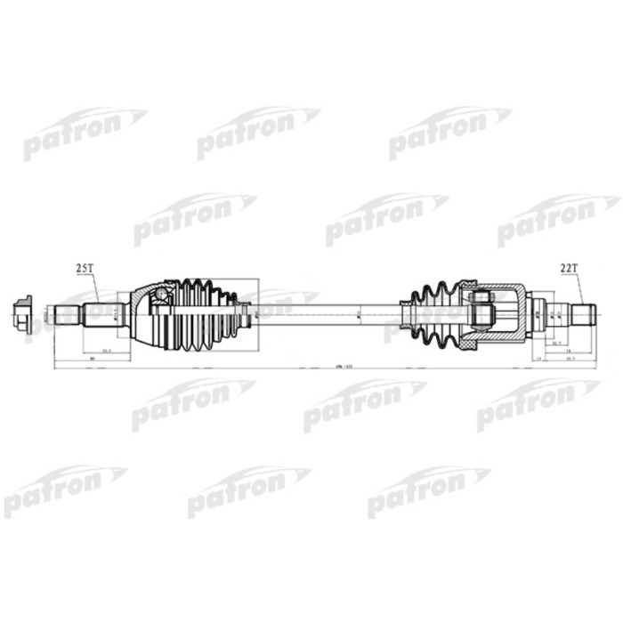 Полуось Patron PDS0221