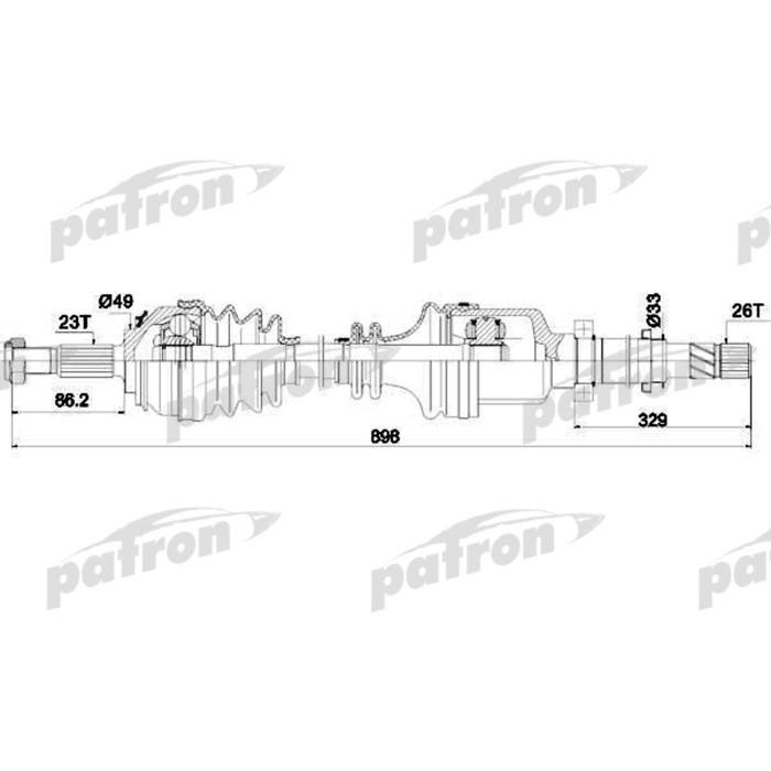 Полуось Patron PDS0242