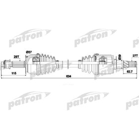 

Полуось Patron PDS0271