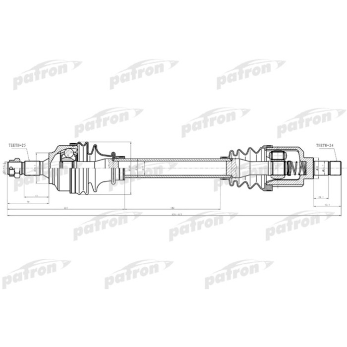 Полуось Patron PDS0282