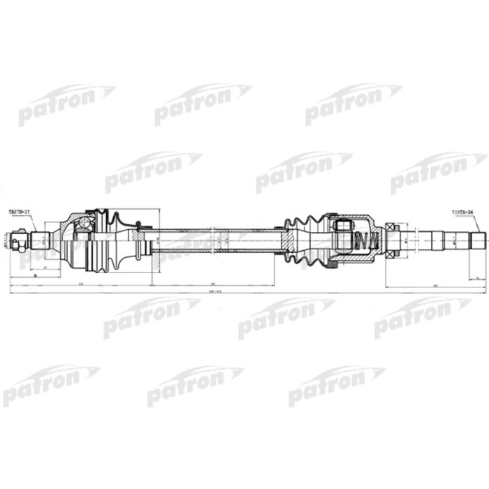 Полуось Patron PDS0283