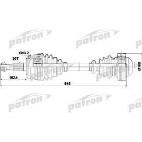 

Полуось Patron PDS0307