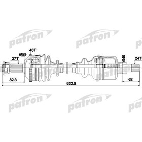 

Полуось Patron PDS0335