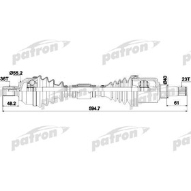 

Полуось Patron PDS0382