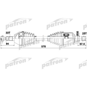 

Полуось Patron PDS0435