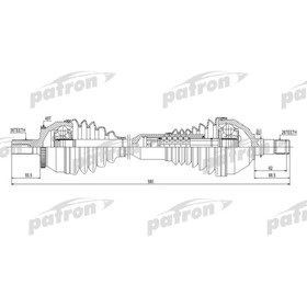 

Полуось Patron PDS0443