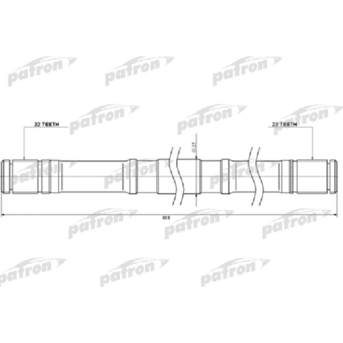 Вал приводной Patron PDS0450