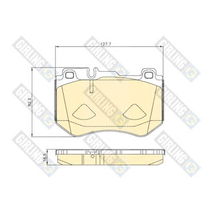Колодки тормозные дисковые GIRLING 6120785