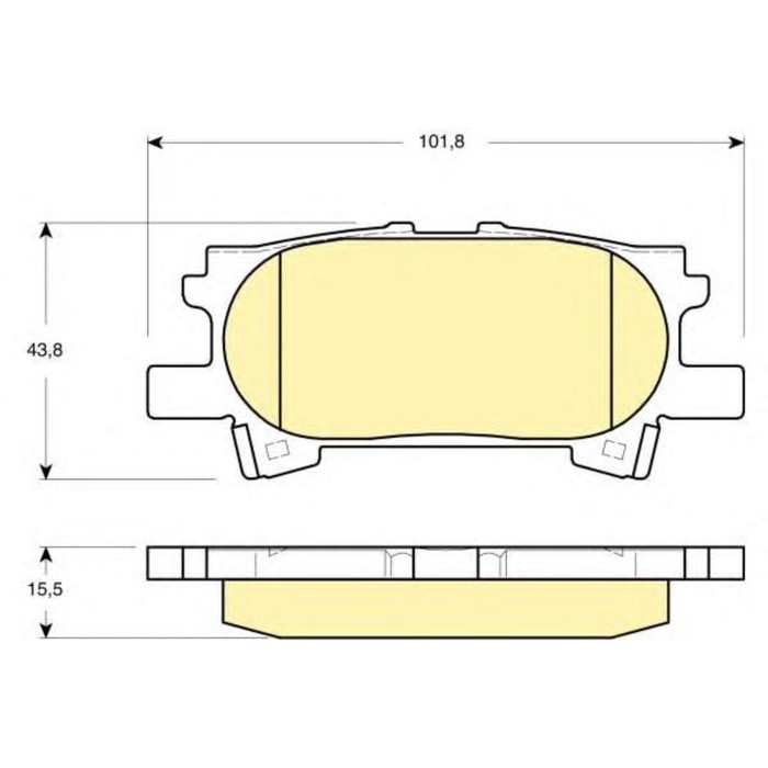 Колодки тормозные дисковые GIRLING 6133399