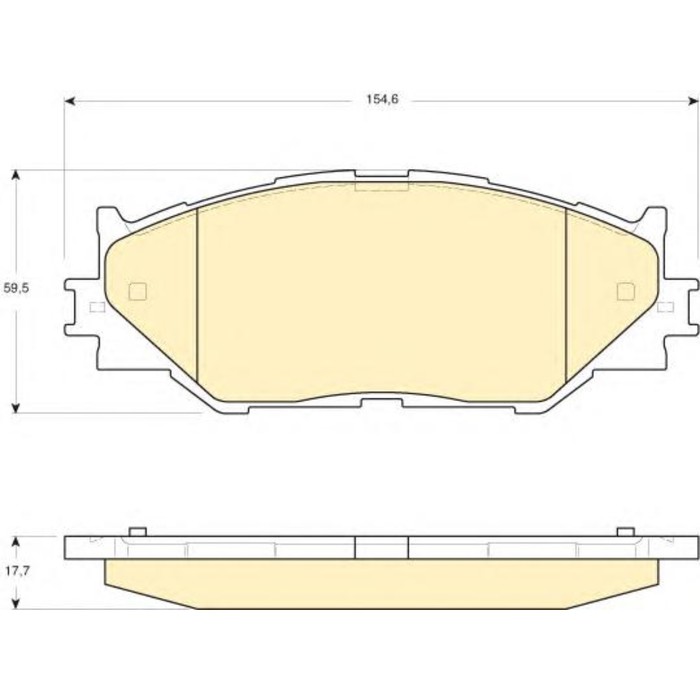 Колодки тормозные дисковые GIRLING 6134109