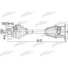 

Полуось Patron PDS0478