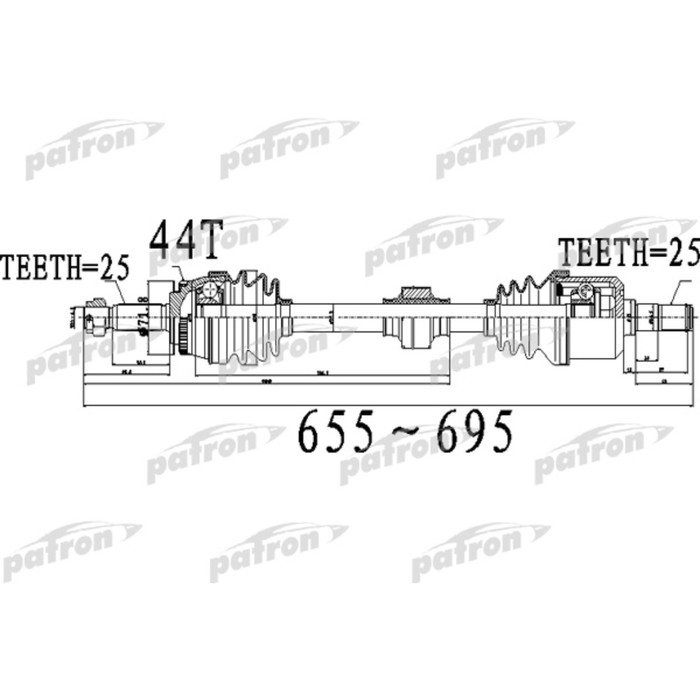 Полуось Patron PDS0488