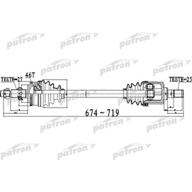 

Полуось Patron PDS0496