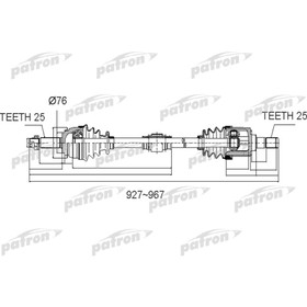 

Полуось Patron PDS0502
