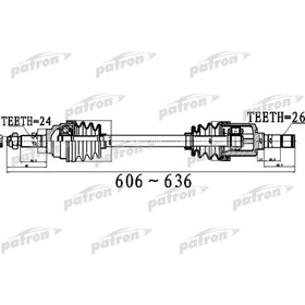 

Полуось Patron PDS0516