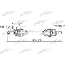 

Полуось Patron PDS0518