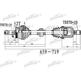 

Полуось Patron PDS0523