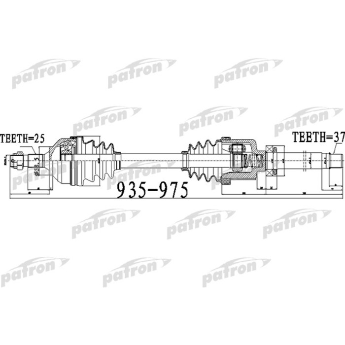 Полуось Patron PDS0528