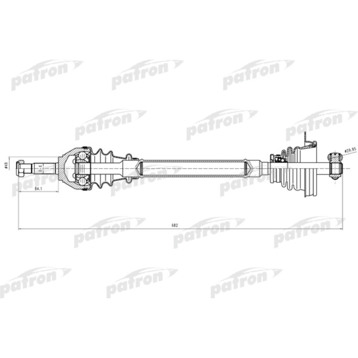 Полуось Patron PDS0637