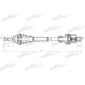

Полуось Patron PDS0638