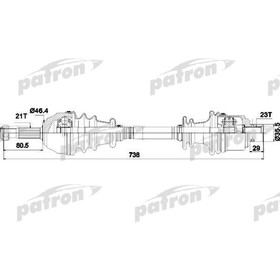 

Вал приводной Patron PDS1075