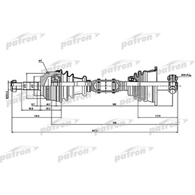 

Полуось Patron PDS1115