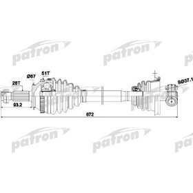 

Полуось Patron PDS1407