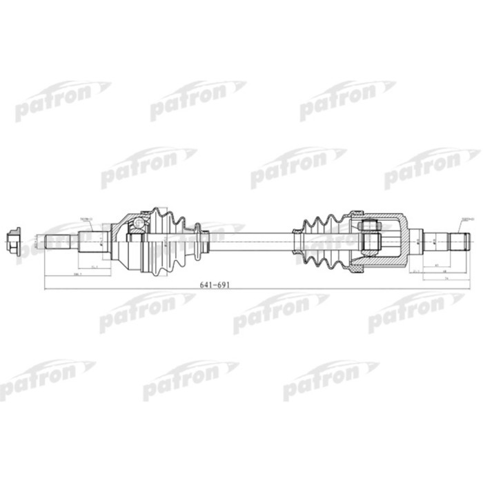 Полуось Patron PDS2041