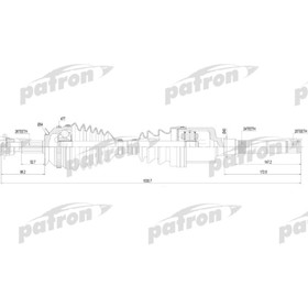 

Полуось Patron PDS2818