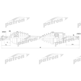 

Полуось Patron PDS4621