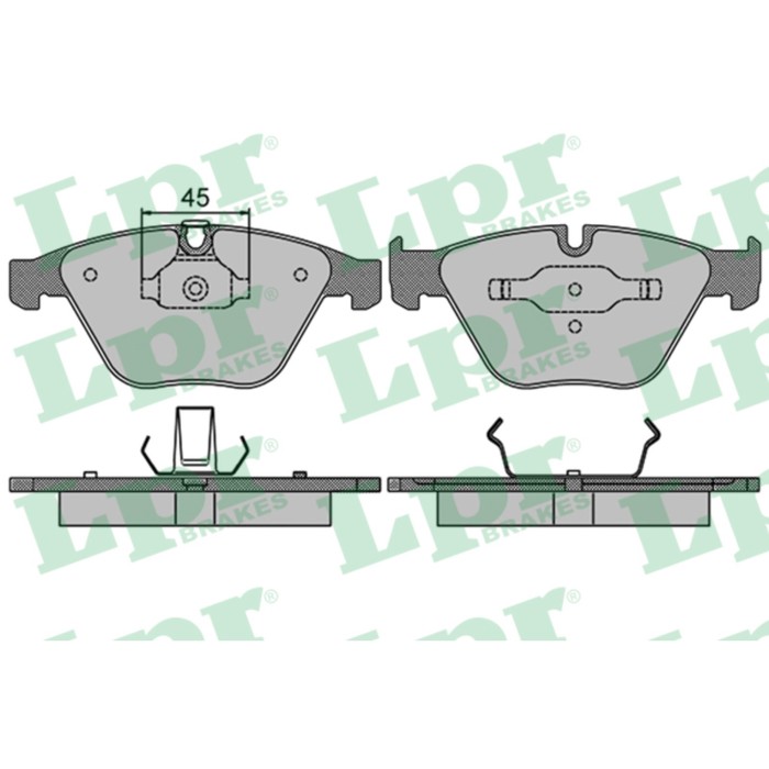 Колодки тормозные дисковые LPR 05P1510