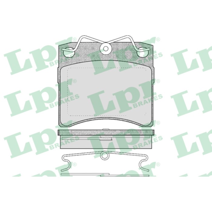 Колодки тормозные дисковые LPR 05P437