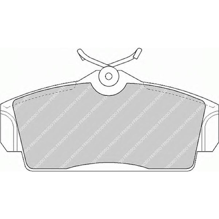 Колодки тормозные FERODO FDB1096