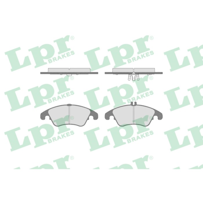 Колодки тормозные дисковые, комплект LPR 05P1421
