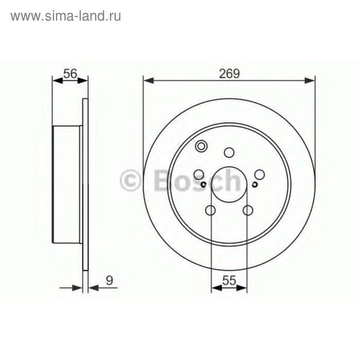 фото Диск тормозной bosch 0986479658