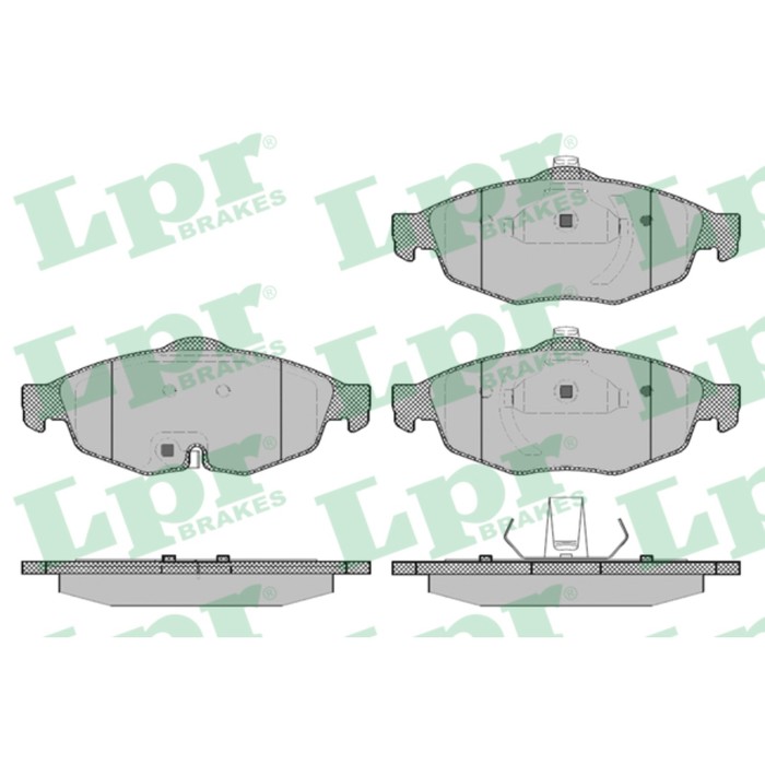 Колодки тормозные дисковые, комплект LPR 05P1356