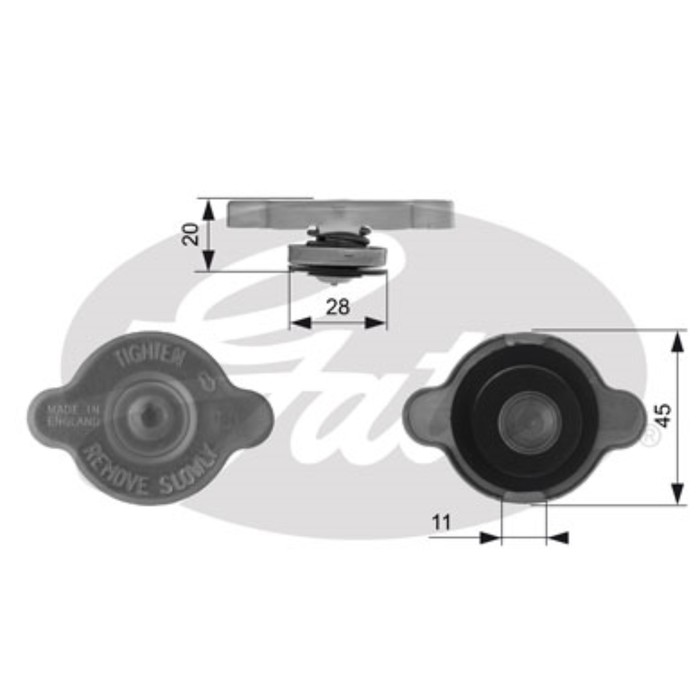 Крышка радиатора Gates RC232