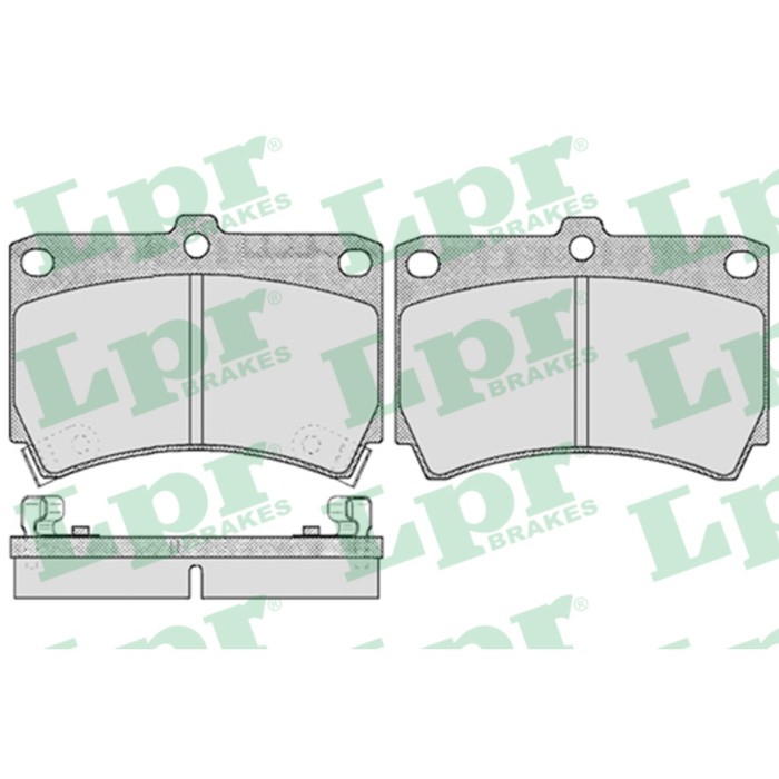 Колодки тормозные дисковые LPR 05P366