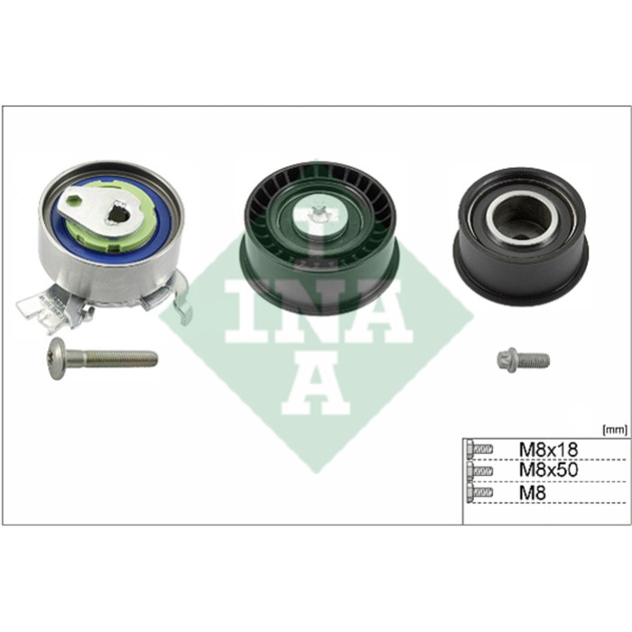 Ролики ГРМ, комплект INA 530007809