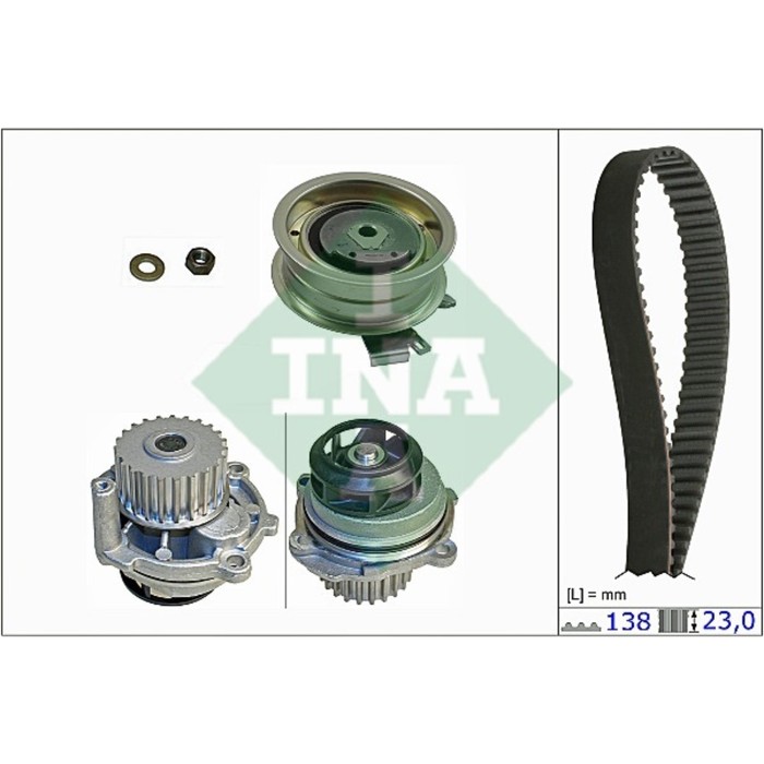 Ремень ГРМ, комплект INA 530017131
