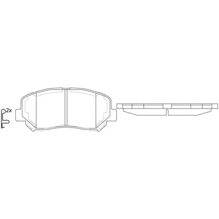 Колодки тормозные FIT FP1623