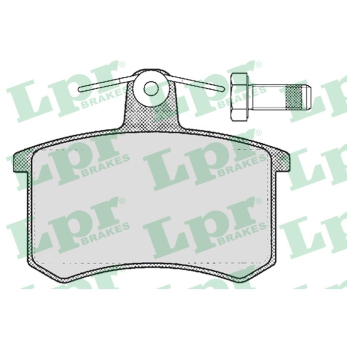Колодки тормозные дисковые, комплект LPR 05P215