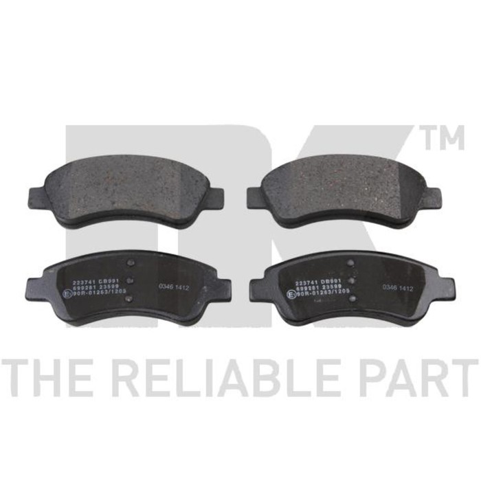 Колодки тормозные дисковые NK 223741