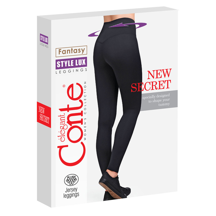 легинсы женские STYLE LUX 17С-310ТСП, цвет чёрный, размер 44 (94), рост 170