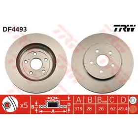 

Диск тормозной TRW DF4493