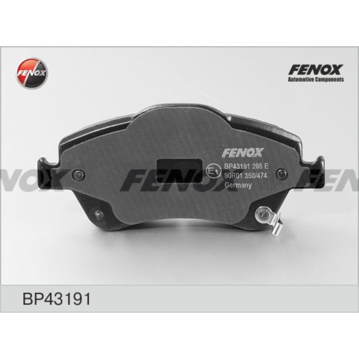 Колодки тормозные дисковые FENOX BP43191